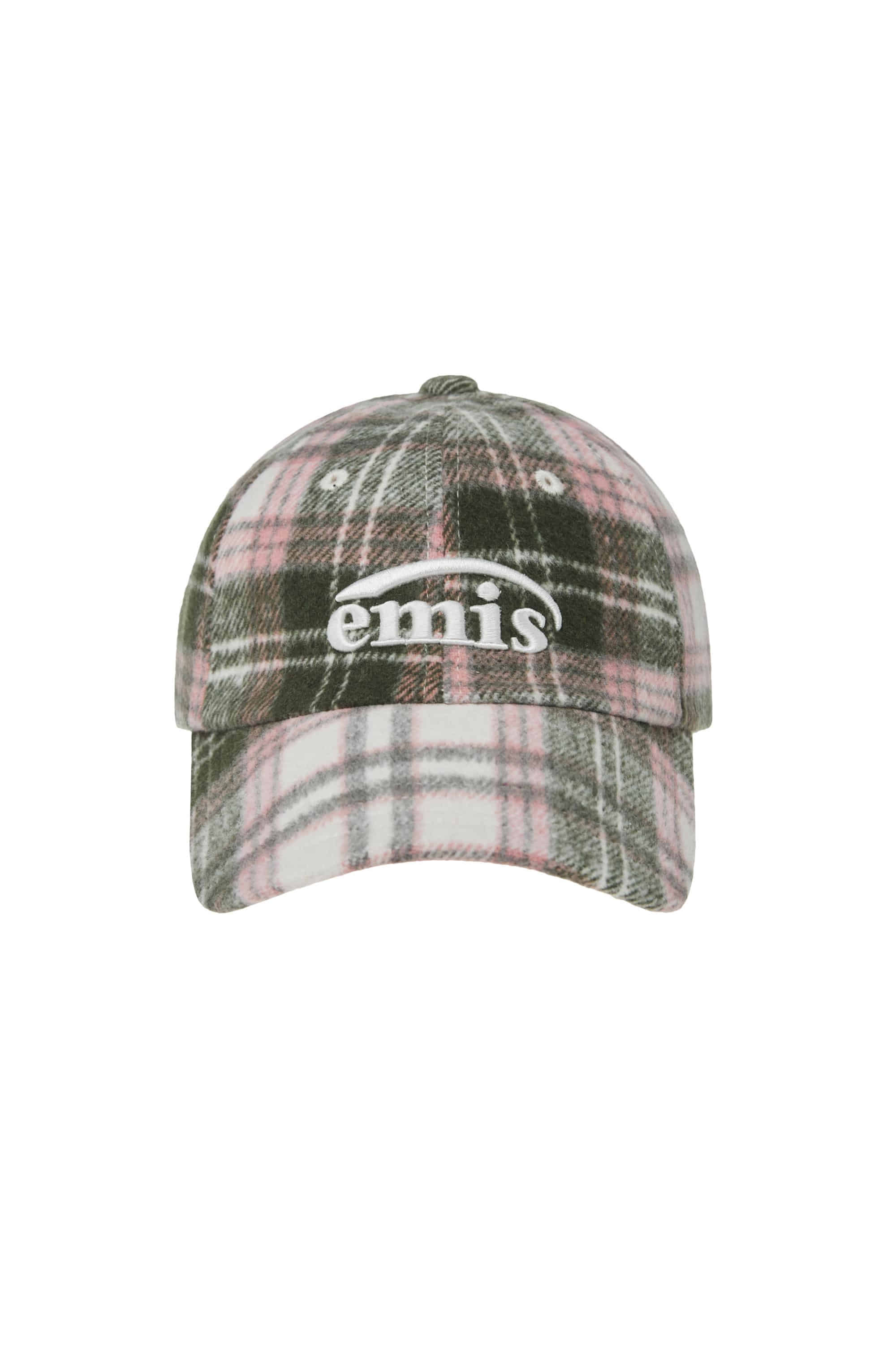MULTI COLOR CHECK BALL CAP-PINK