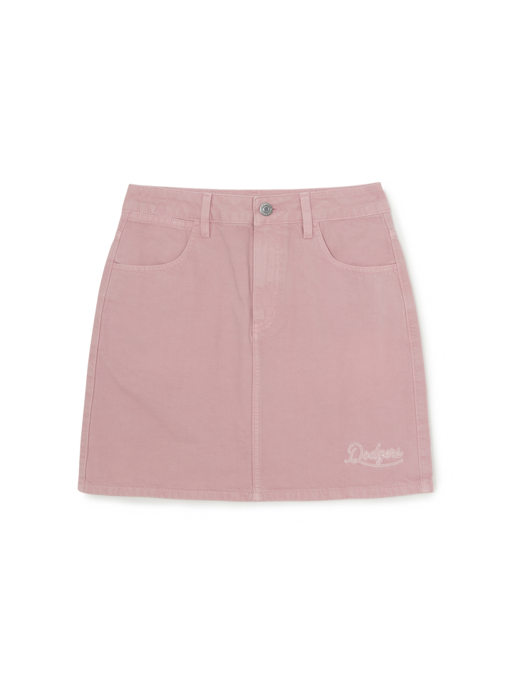 Mlb Women's Varsity Lettering Denim Skirt