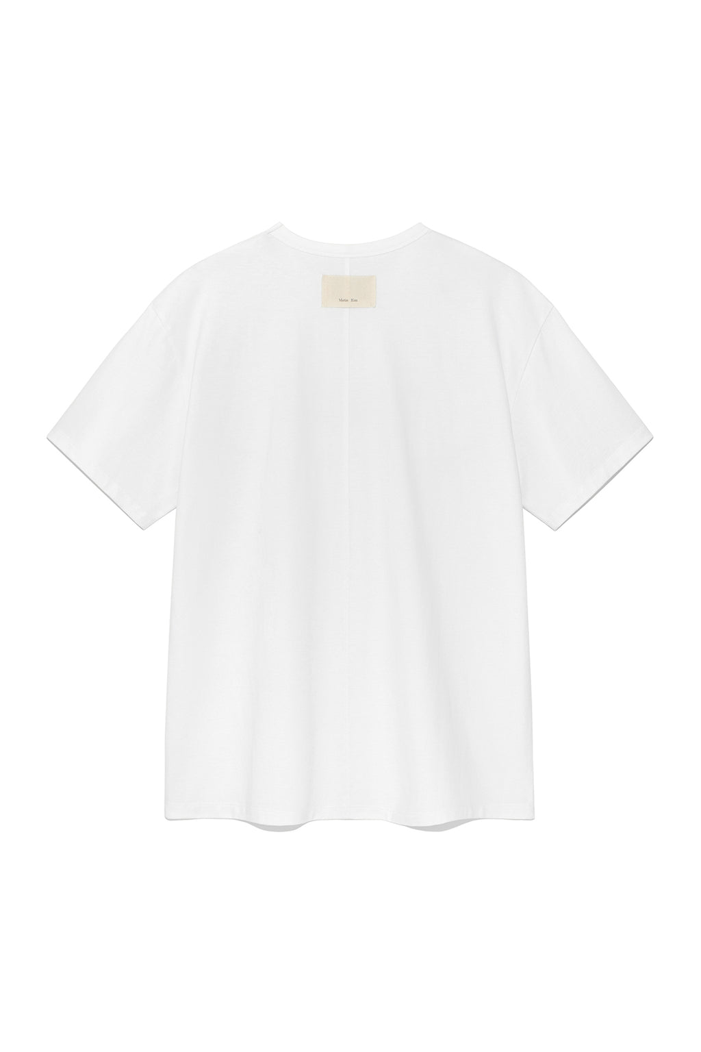 Matinkim Stitch Printing Detail Oversize Top IN White