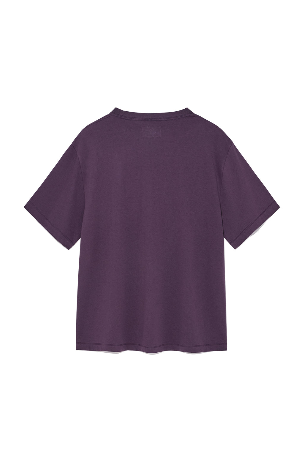 [matinkim] HALF TEXT LOGO TOP FOR WOMEN IN PURPLE
