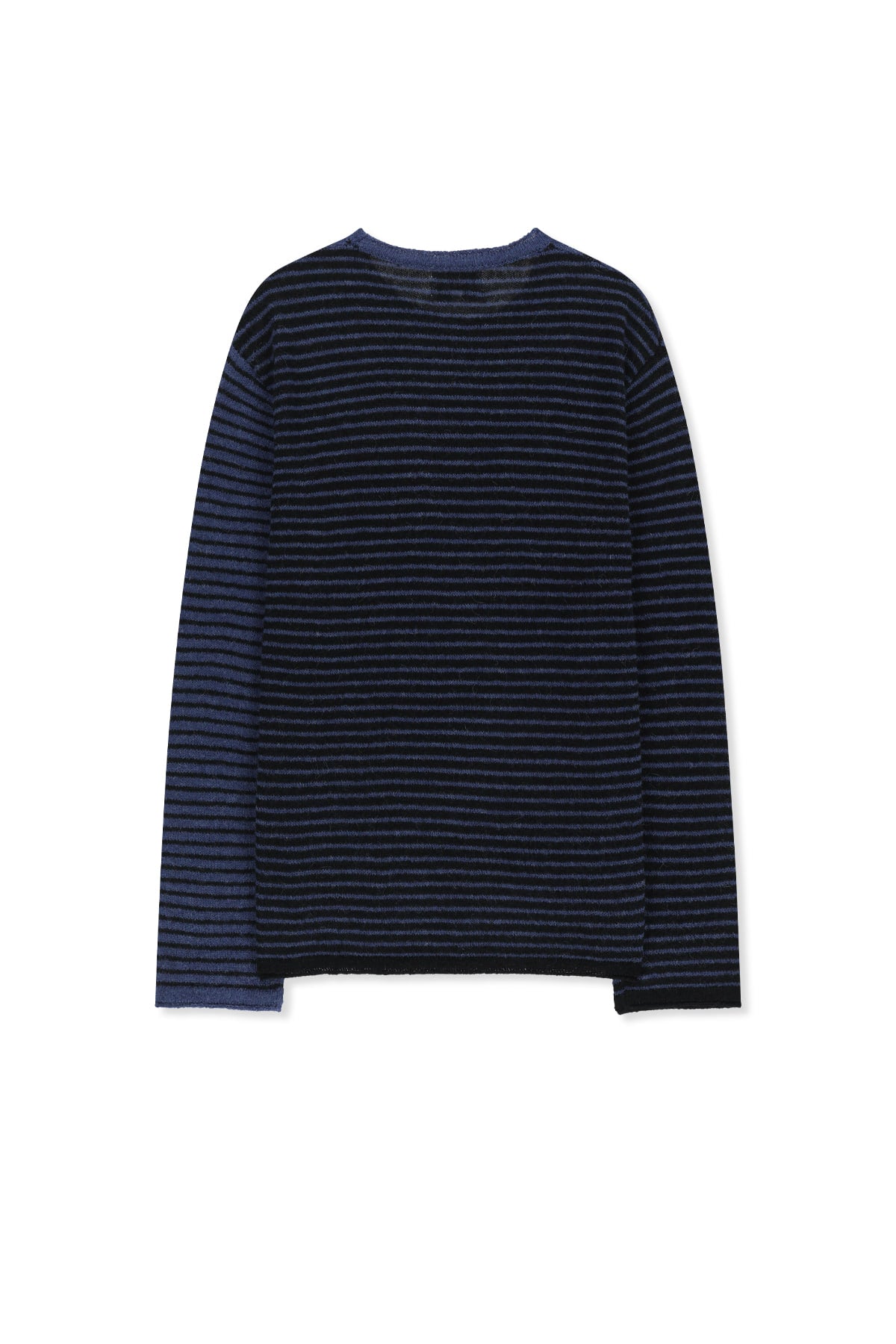 Matinkim Multi Stripe Alpaca Blended Knit Pullover IN Blue