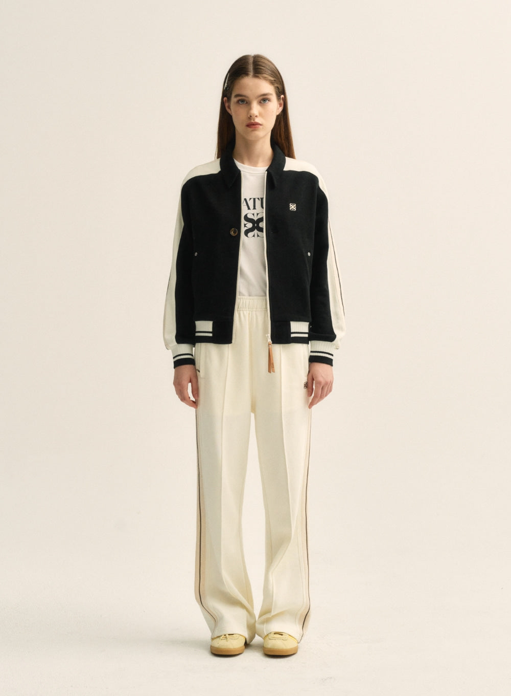 [satur] (W) Lawton All Day Track Pants - Resort Cream