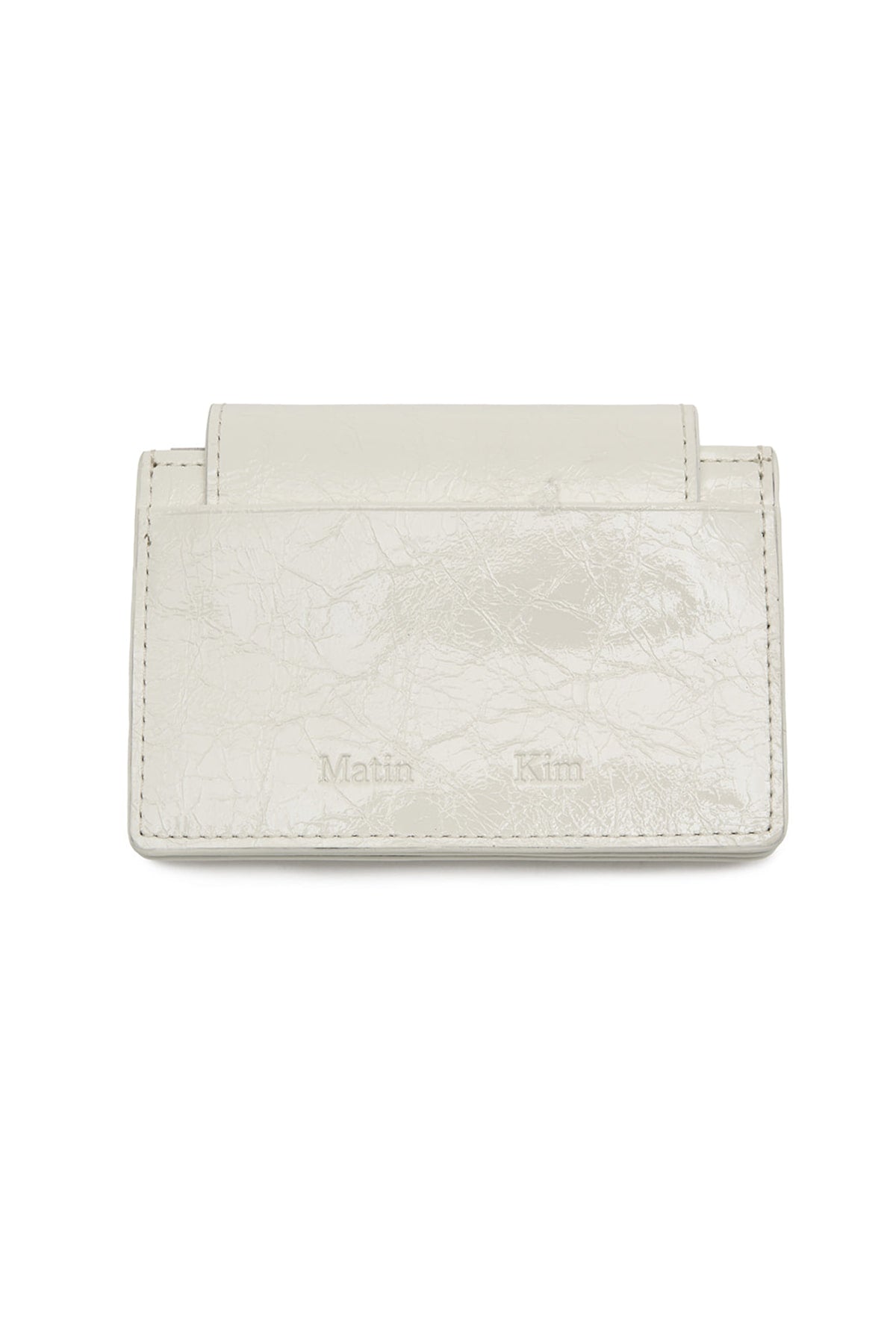 Matinkim Glazed Accordion Wallet IN White