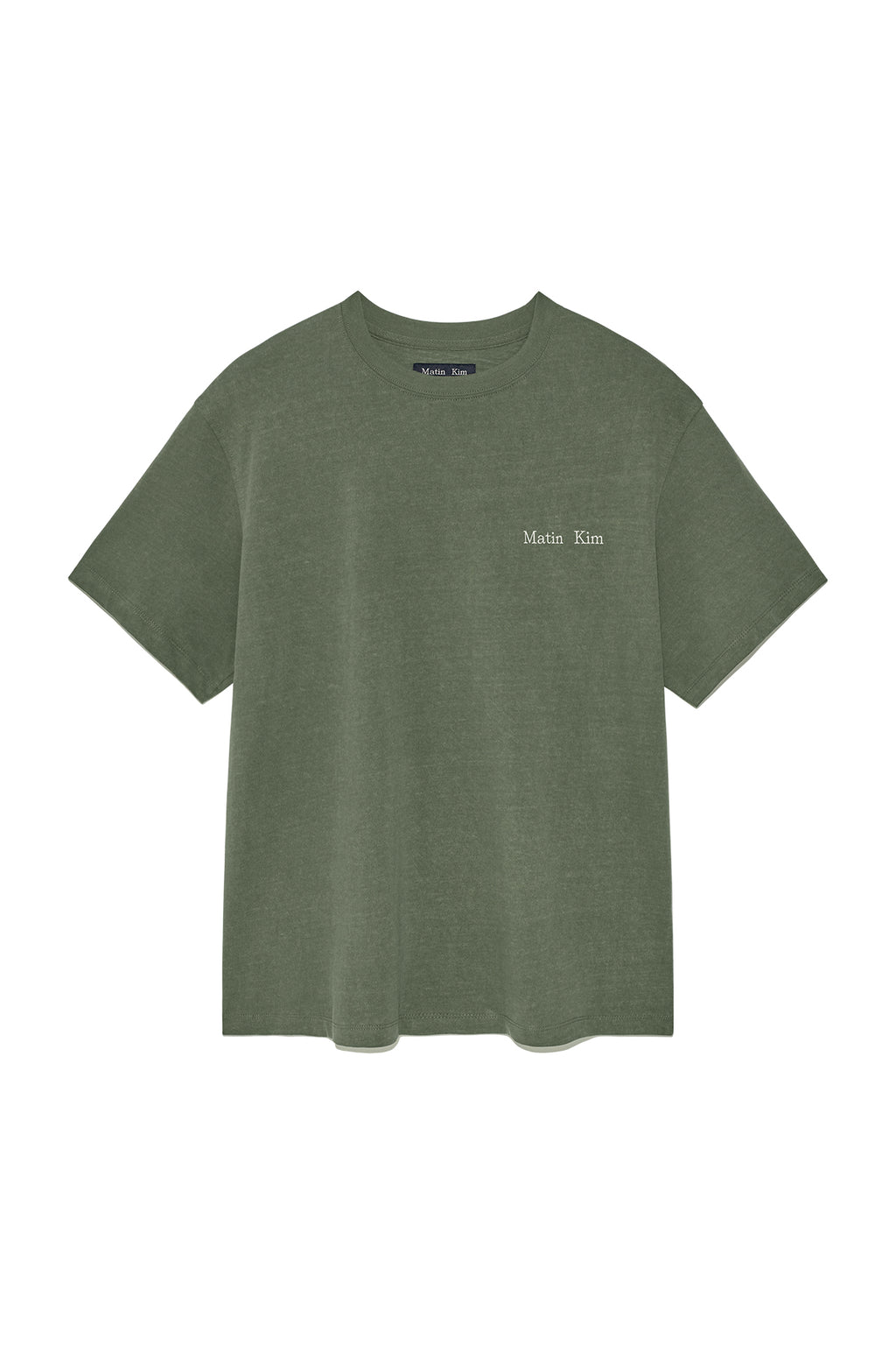 Matinkim Vintage Washed Logo Top For Men IN Khaki