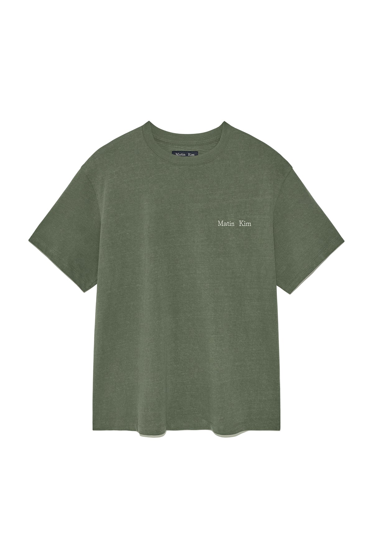 Matinkim Vintage Washed Logo Top For Men IN Khaki