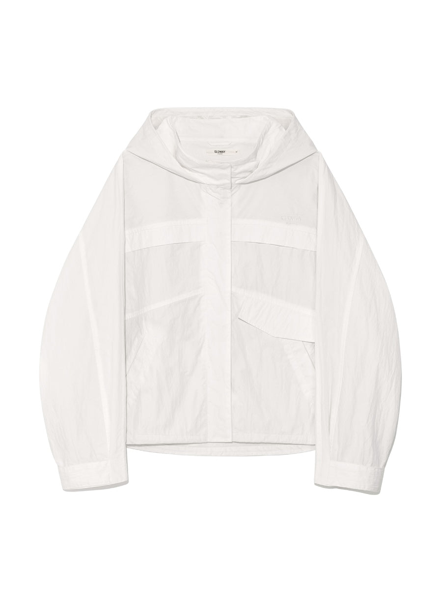 GLOWNY G Packable Hood Jacket (Ivory)