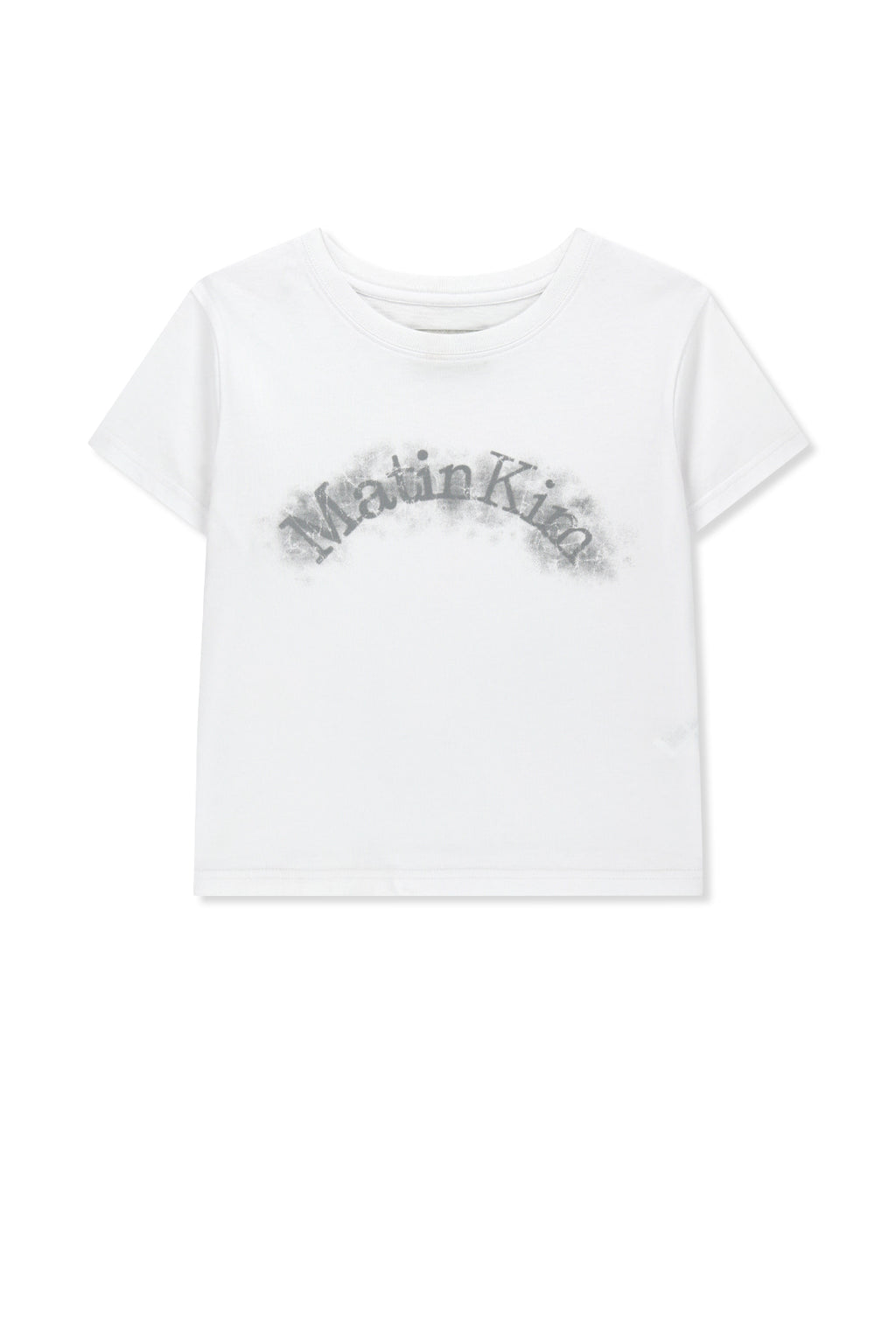 [matinkim] Matin Kim Arch Logo Crop Top IN White