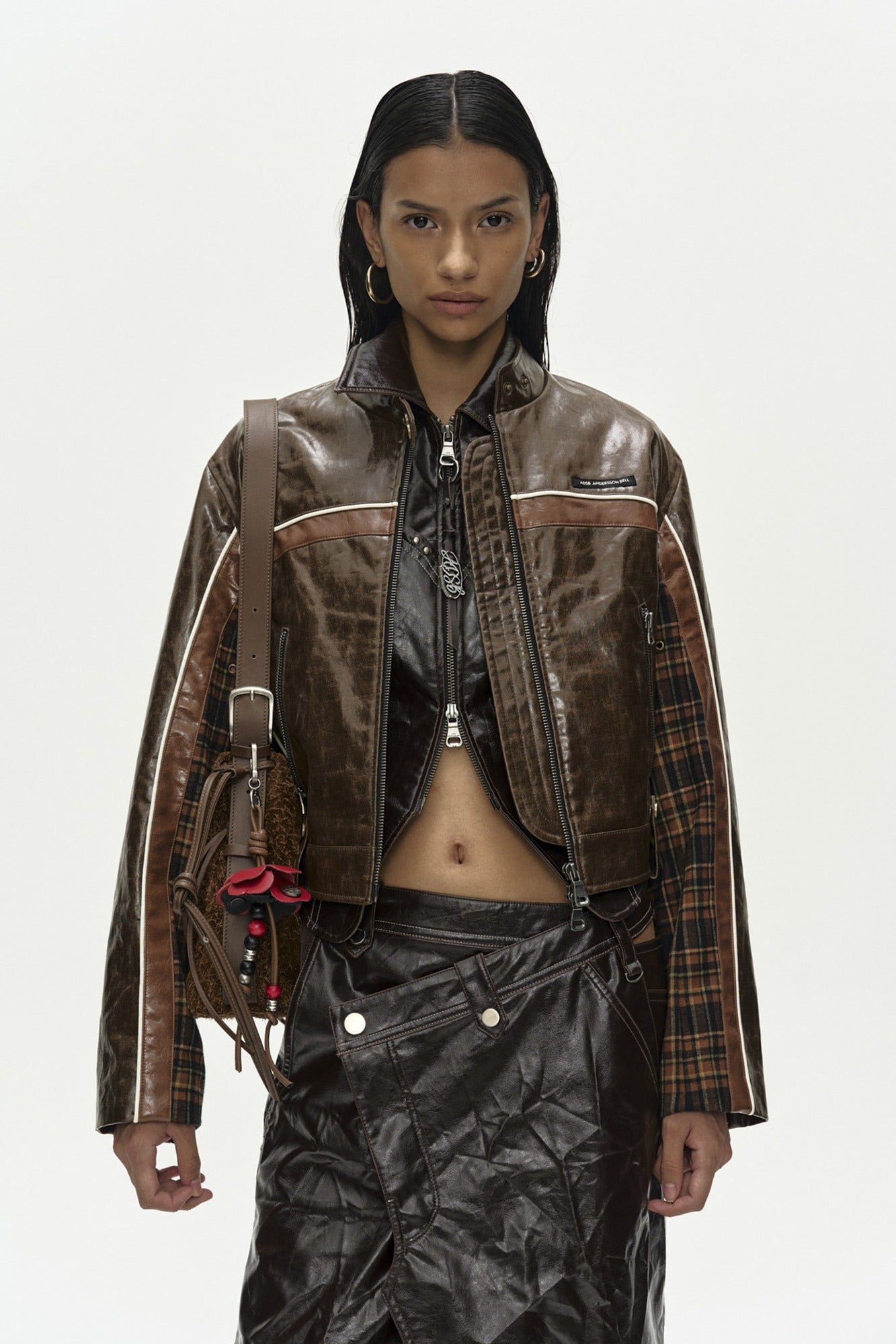 Andersson Bell 26 Circuit Track Faux-Leather Jacket