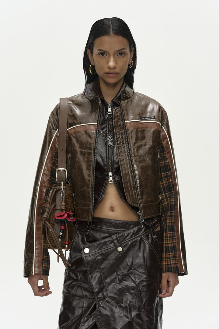 Andersson Bell 26 Circuit Track Faux-Leather Jacket