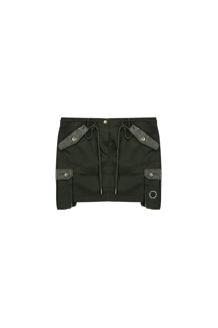 Matinkim Cargo Mini Skirt IN Khaki