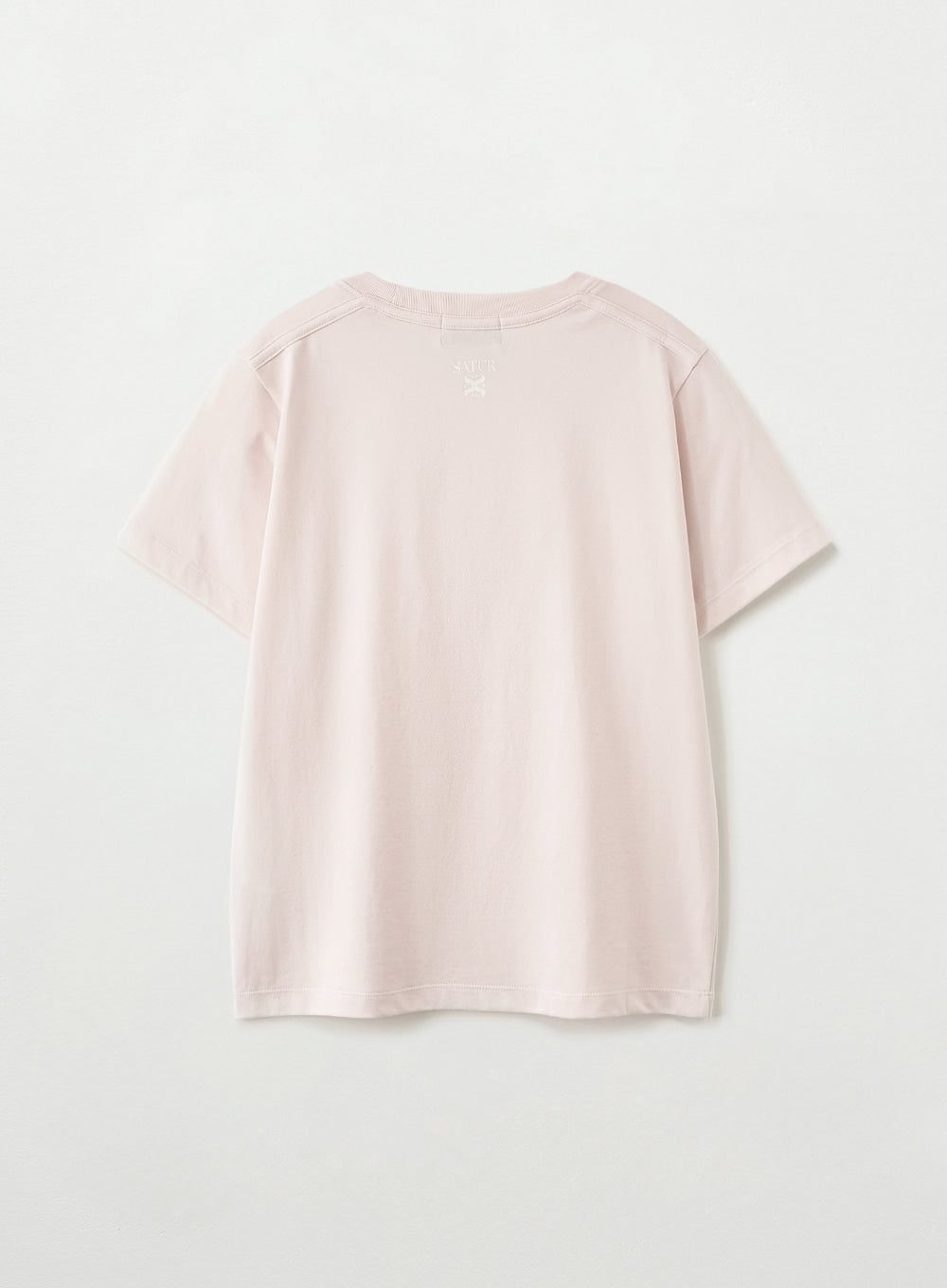 Satur (W) Supima Basic Crewneck T-Shirt - Light Pink