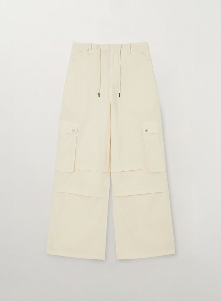 Satur (W) Pocket Parachute Pants - Cream