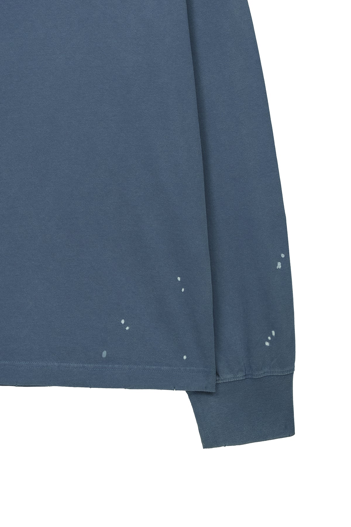 [matinkim] Vintage Washed Logo Top IN Smoke Blue