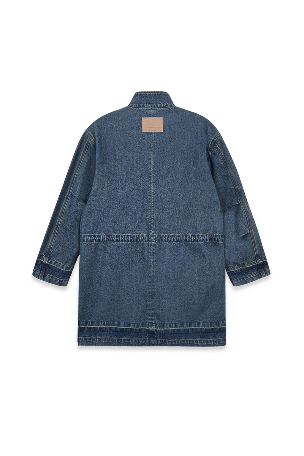 [matinkim] POCKET POINT MIDI DENIM JUMPER IN BLUE