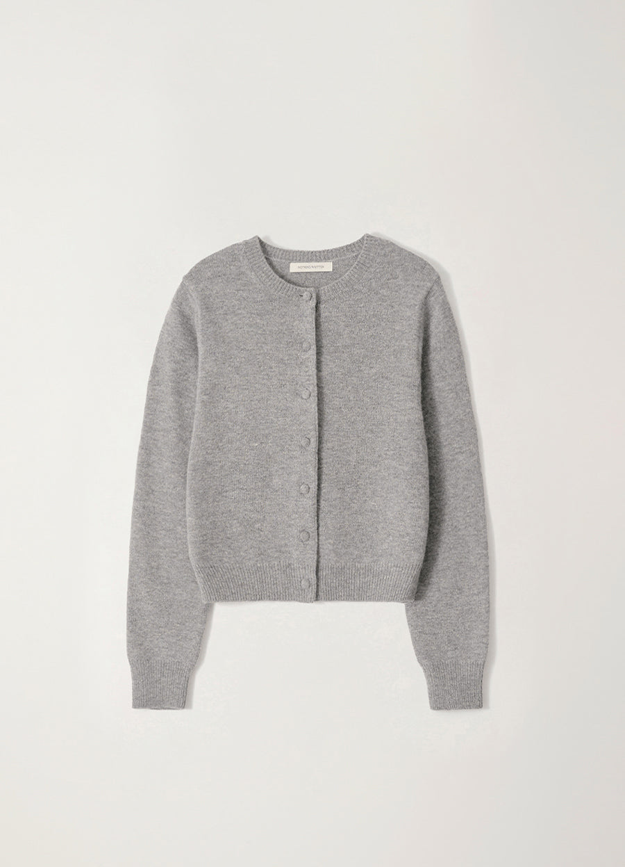 Nothing Written Diene round cardigan (Gray)