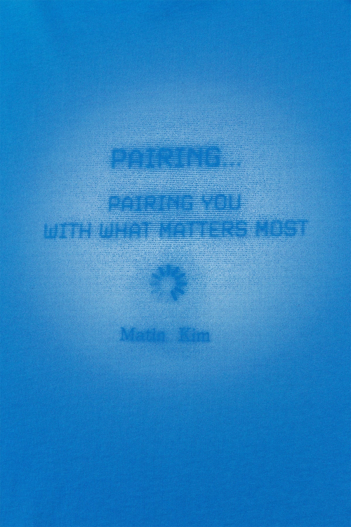 Matinkim Matin Kim Pairing Logo Printing Top For Men IN Blue