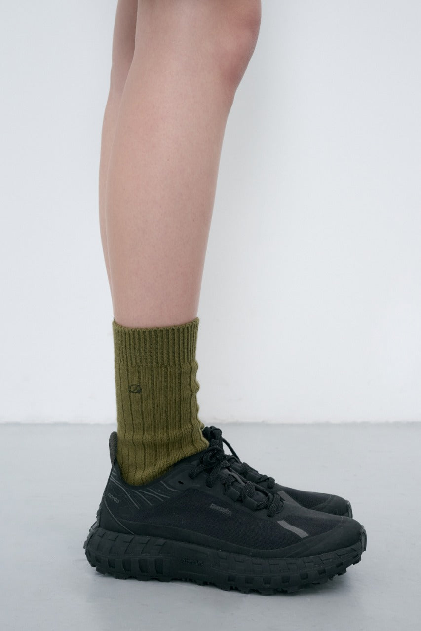 Dunst Classic Logo Socks Khaki