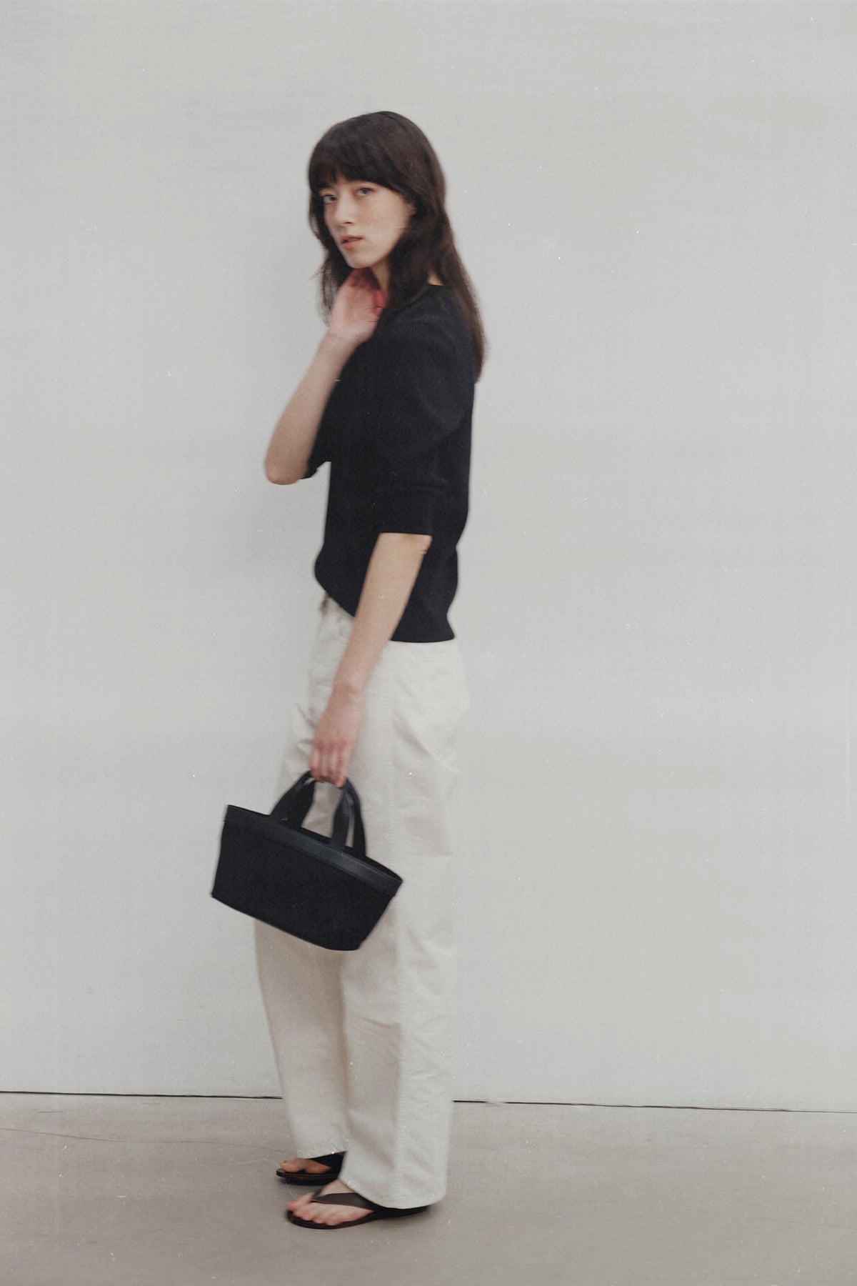 Nothing Written 1967 half tote bag (Black)