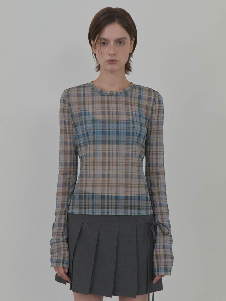 Raive Classic Vintage Check Top