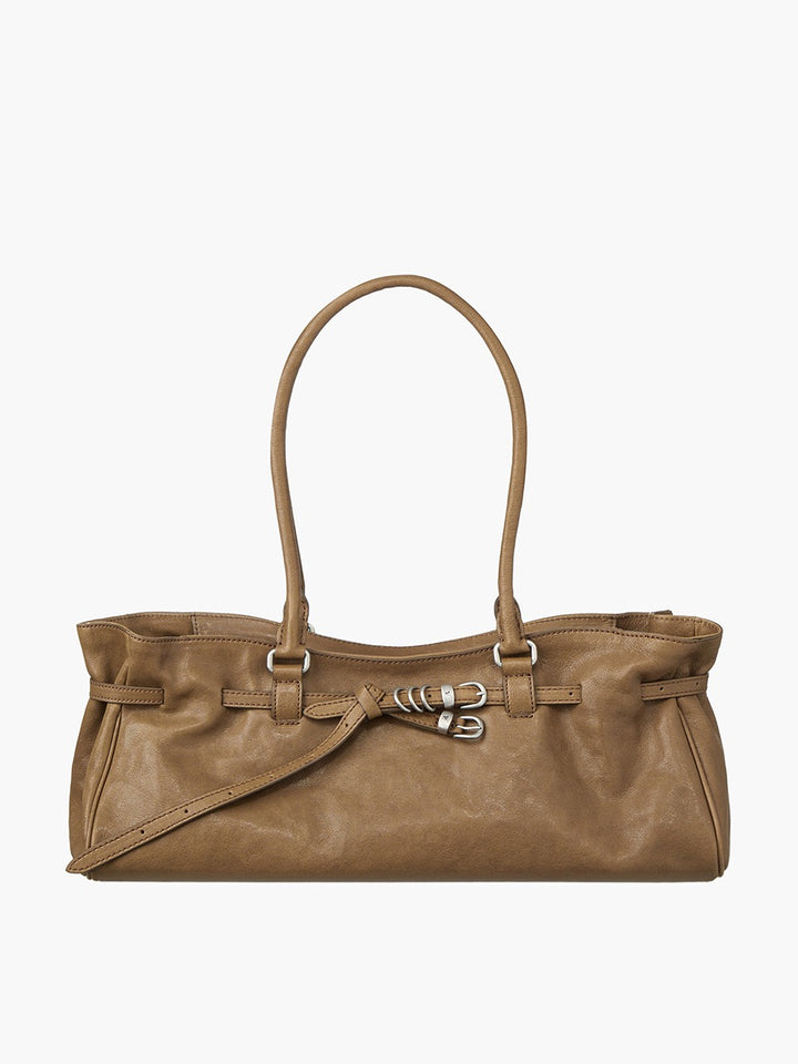 Margesherwood Soft Grandma Shoulder Bag vintage camel washed nappa