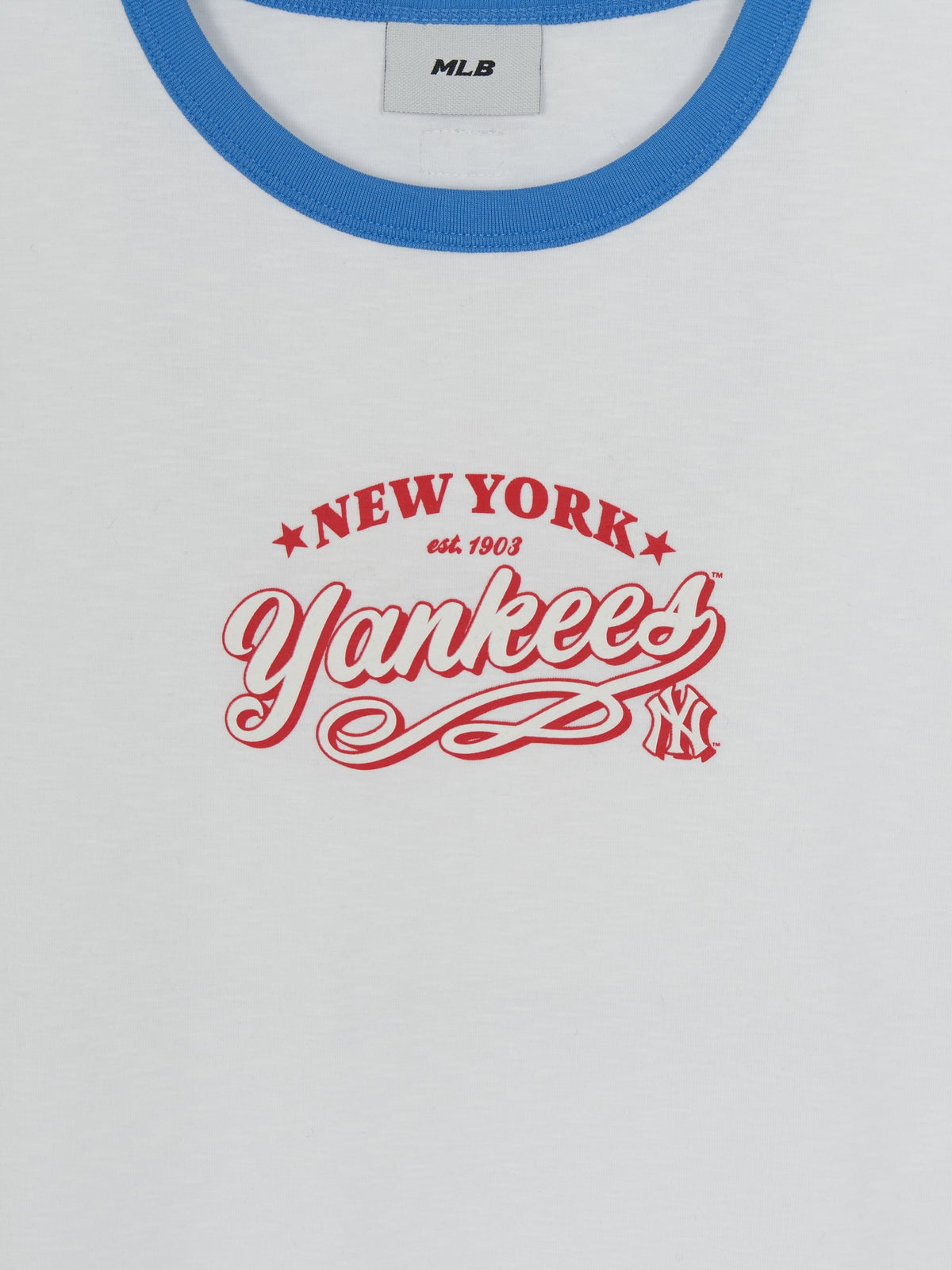 Mlb Women's Varsity Lettering Slim Slub Ringer T-Shirts