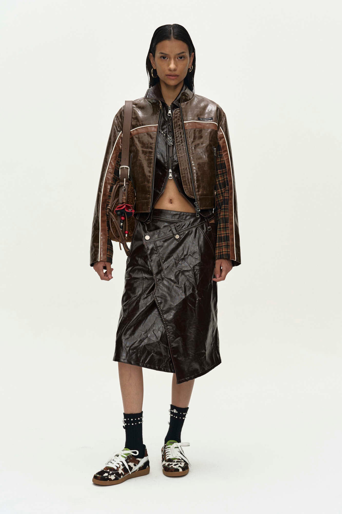 Andersson Bell 26 Circuit Track Faux-Leather Jacket