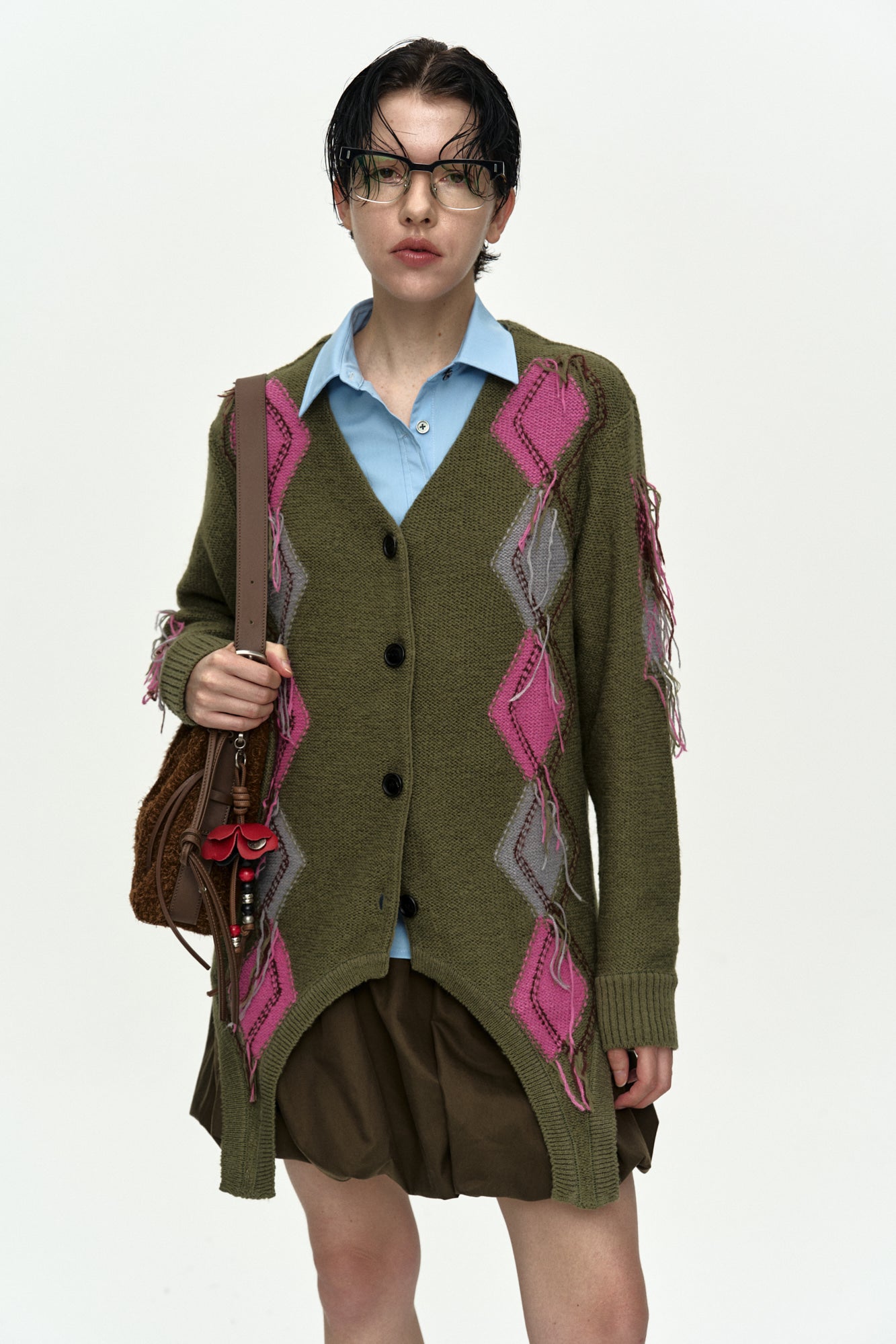 Andersson Bell Gartered Argyle Cardigan