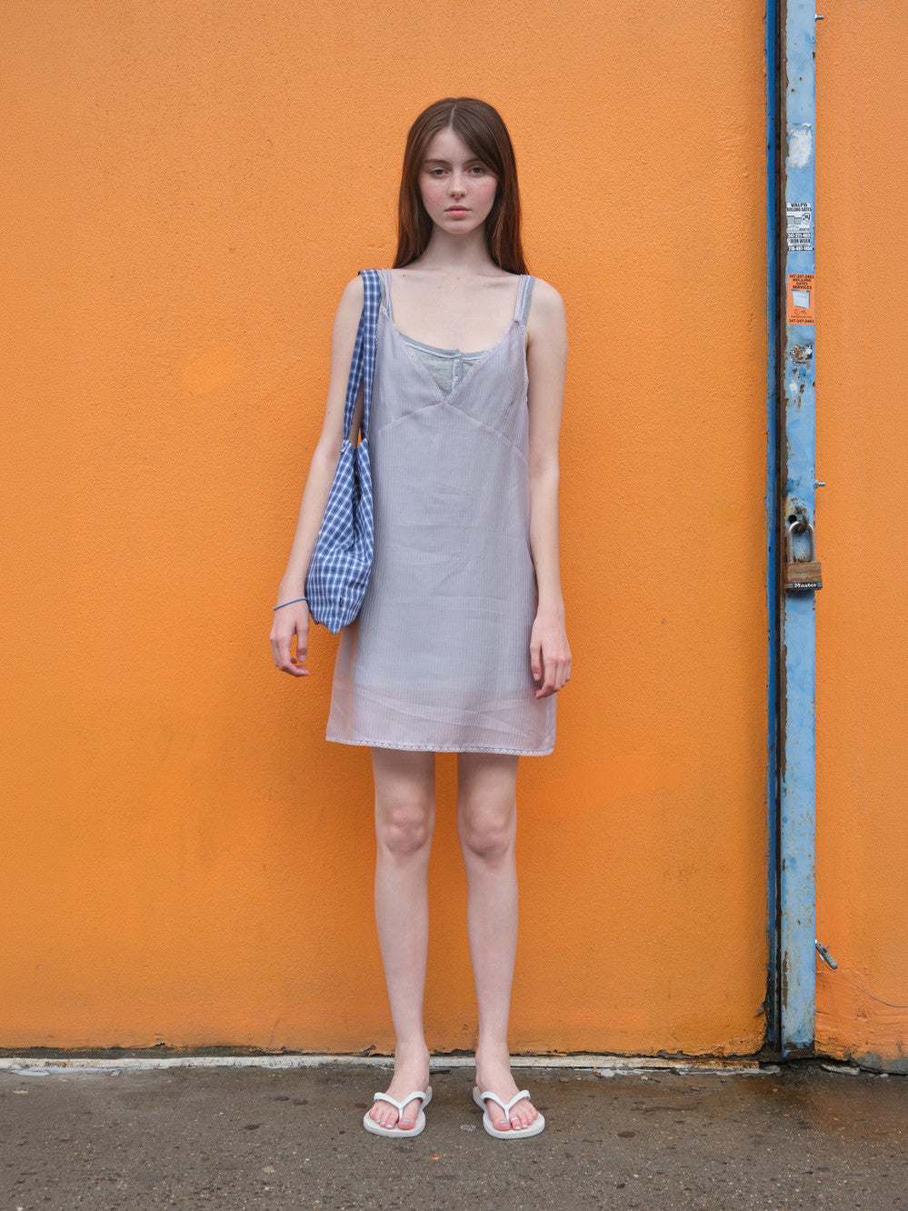 Low Classic Sheer Mini Dress Lilac