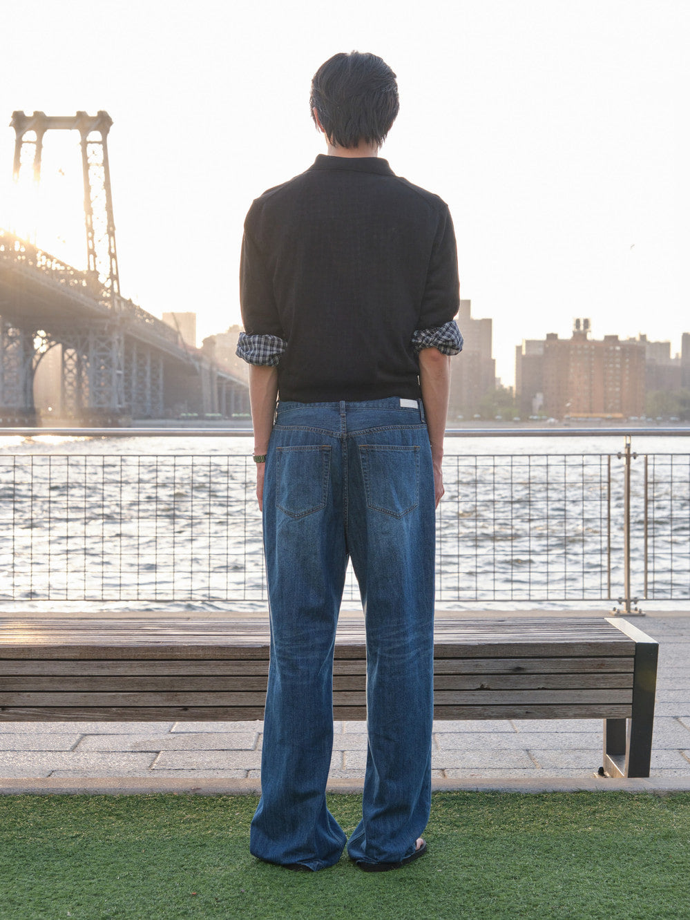Low Classic Airy Relaxed-Fit Jeans Ocean Blue