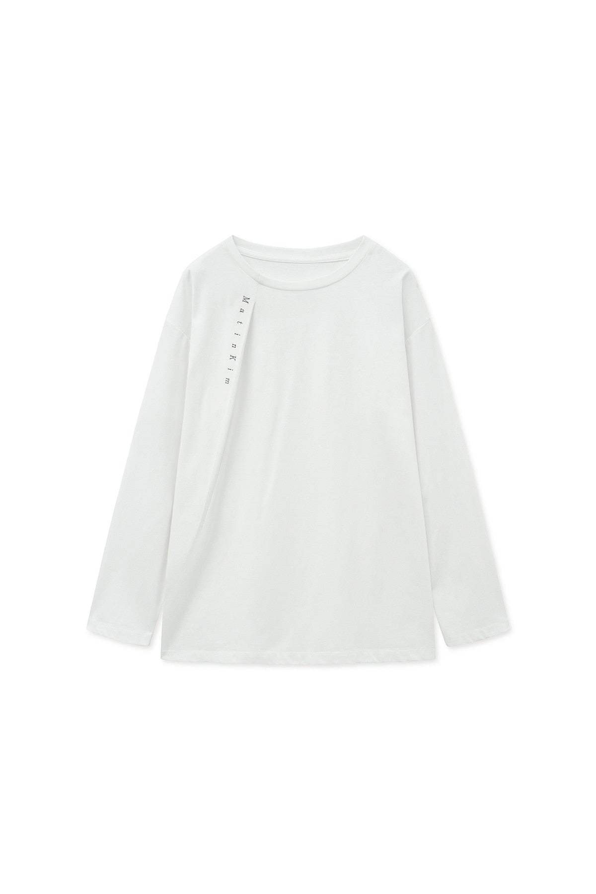 Matinkim Tuck Point Long Sleeve Top For Women IN White