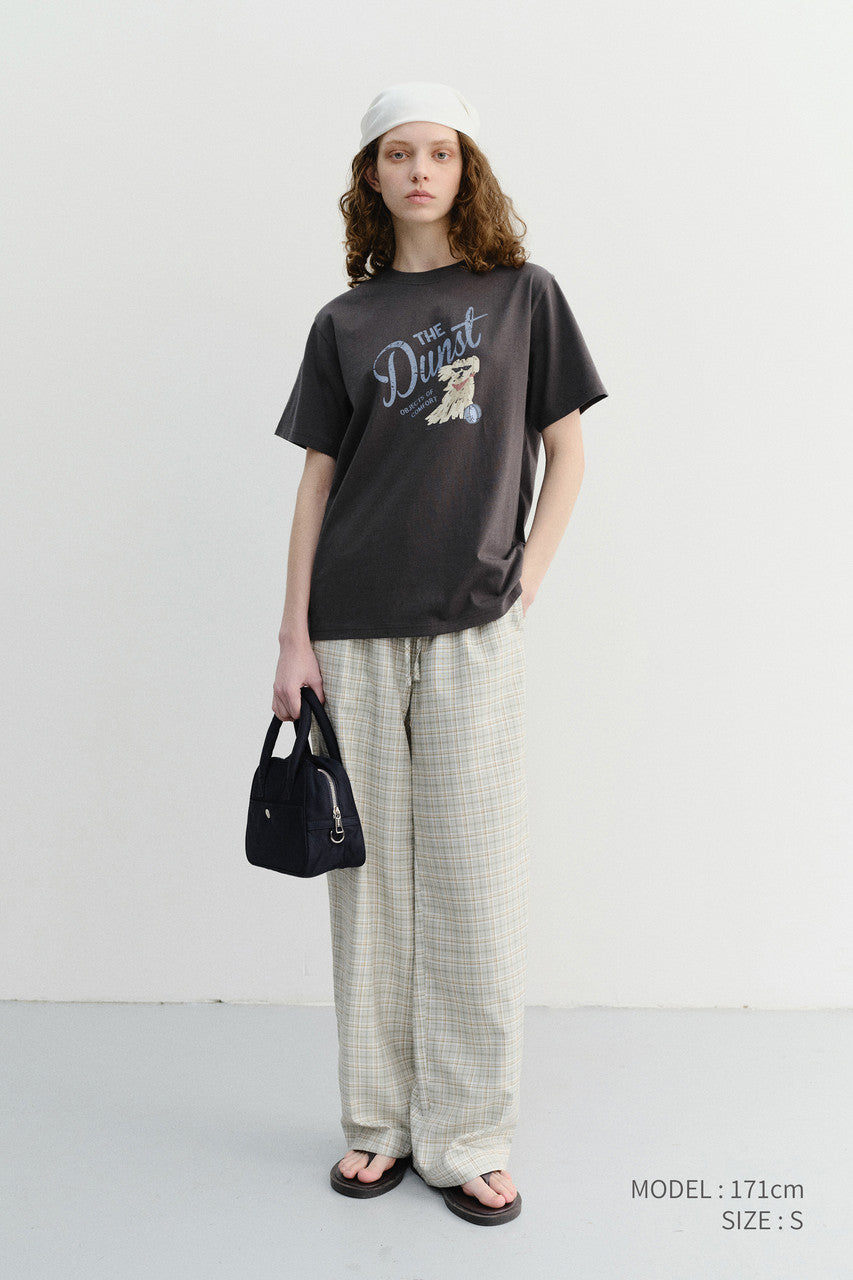 Dunst Unisex Drawing Puppy T-Shirt Charcoal Grey