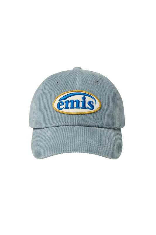 CORDUROY WAPPEN BALL CAP (RENEWAL)-ASH BLUE