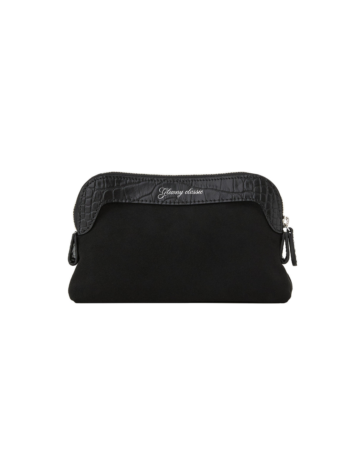 GLOWNY G Crack Leather Pouch (Black)