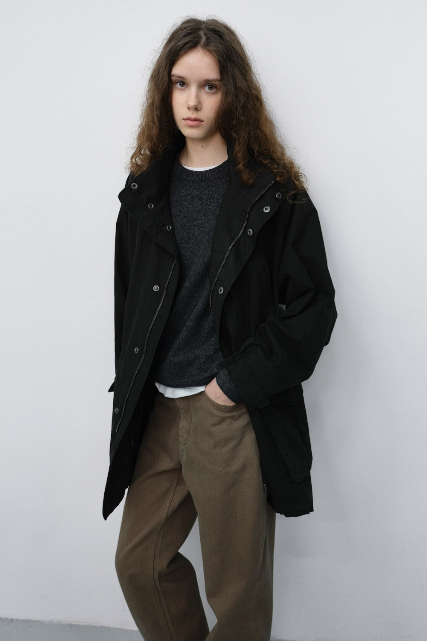 Dunst Unisex Modern Field Jacket Black