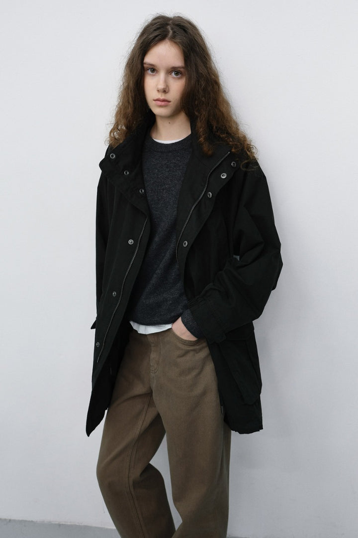 Dunst Unisex Modern Field Jacket Black
