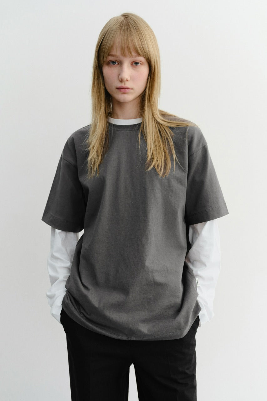Dunst Unisex Essential Loose T-Shirt Washed Charcoal