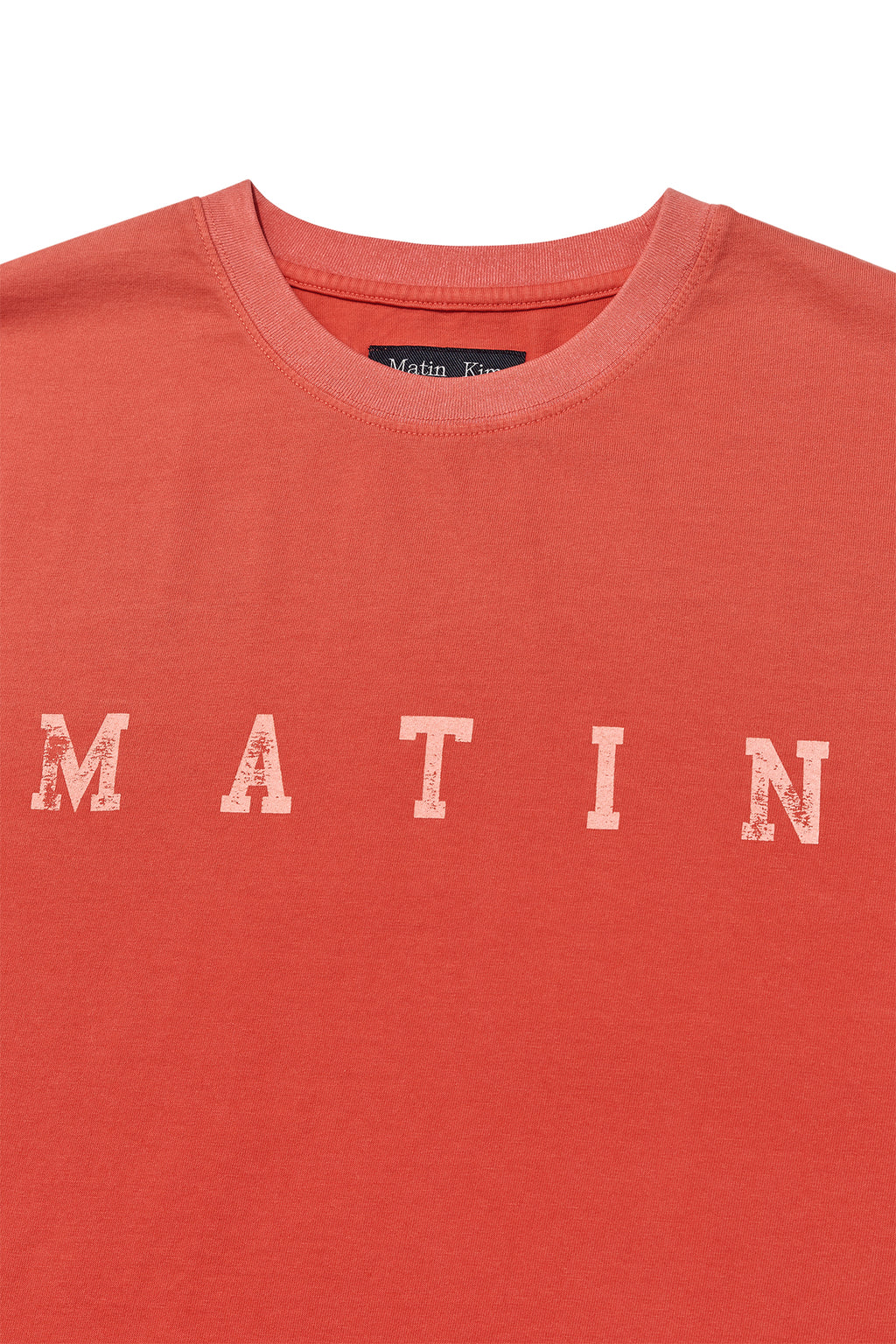 Matinkim Dying Point Logo Top For Men IN Red