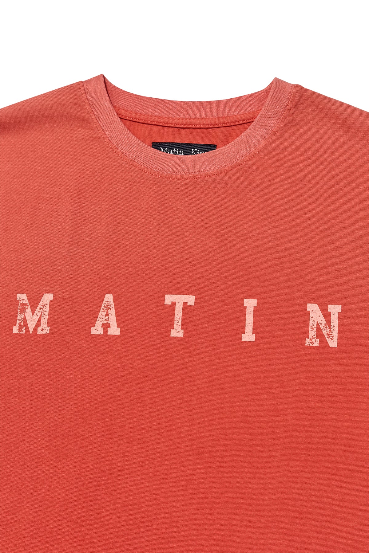 Matinkim Dying Point Logo Top For Men IN Red