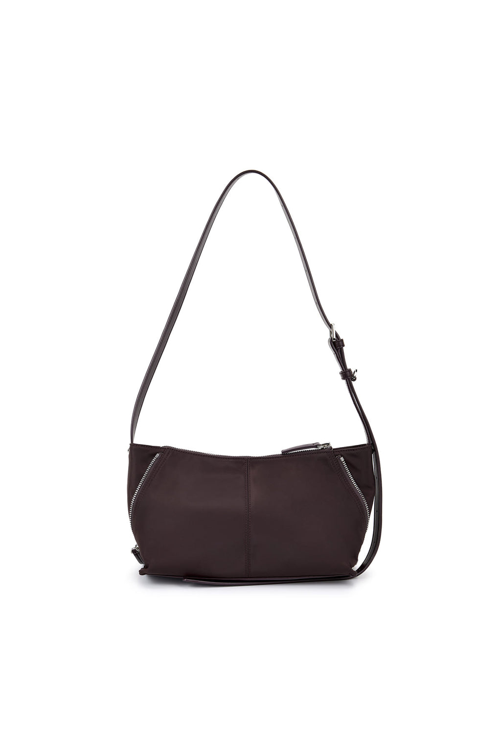 Matinkim Side Zipper Fabric Two Way Bag IN Wine