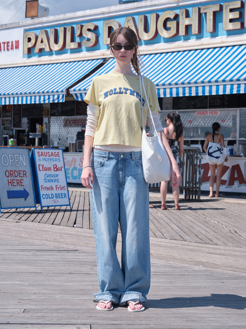 Low Classic Hollywood Baby Tee Yellow