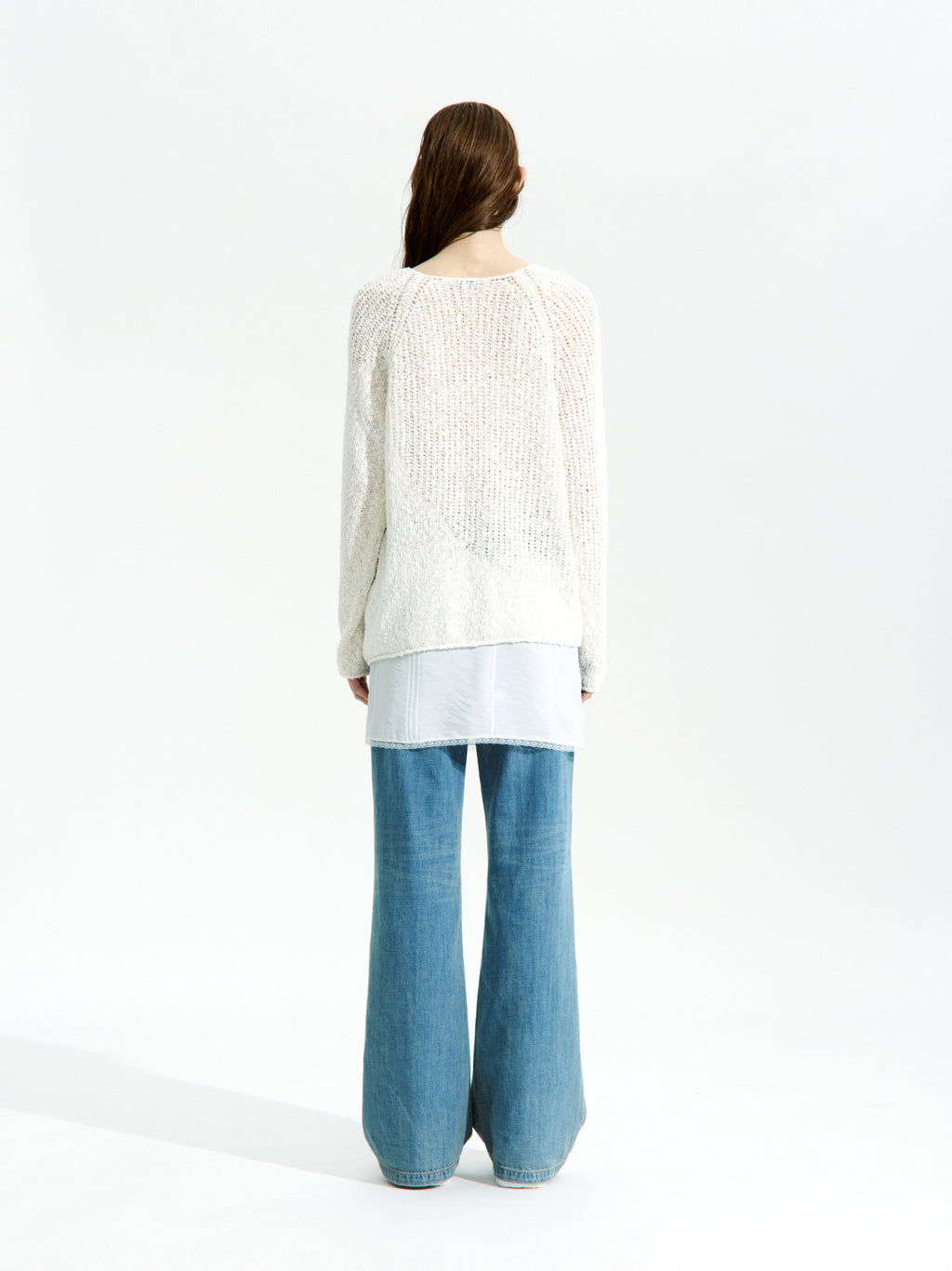 Low Classic Wave Sweater Ivory