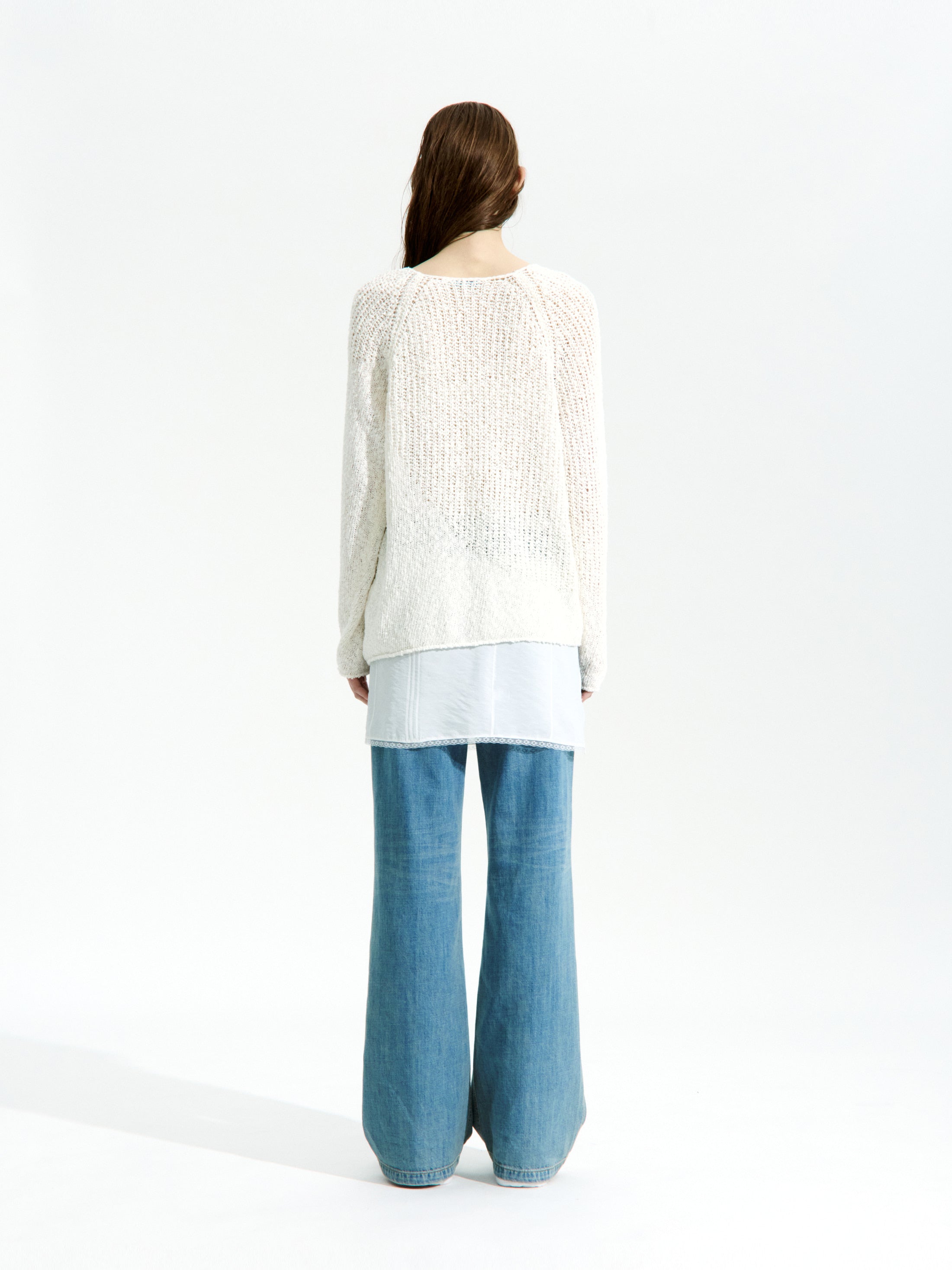 Low Classic Wave Sweater Ivory
