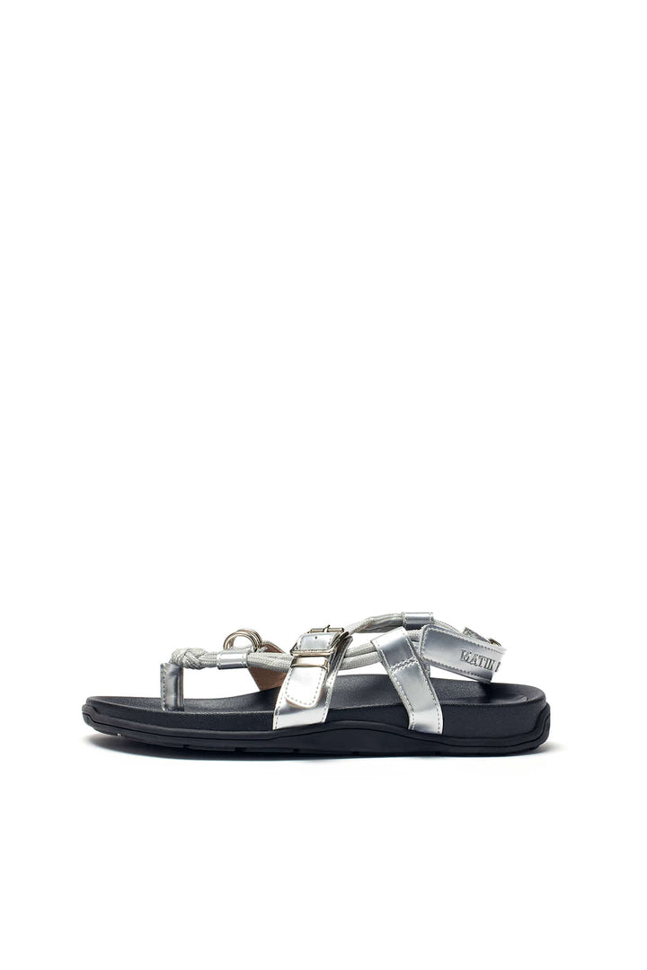 Matinkim String Flip Flop Sandal IN Silver