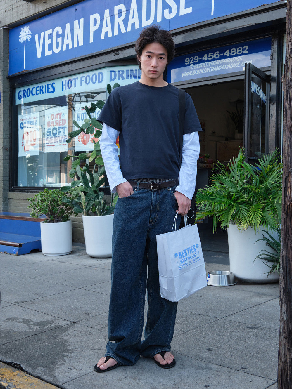 Low Classic Lc Layered Tee Navy