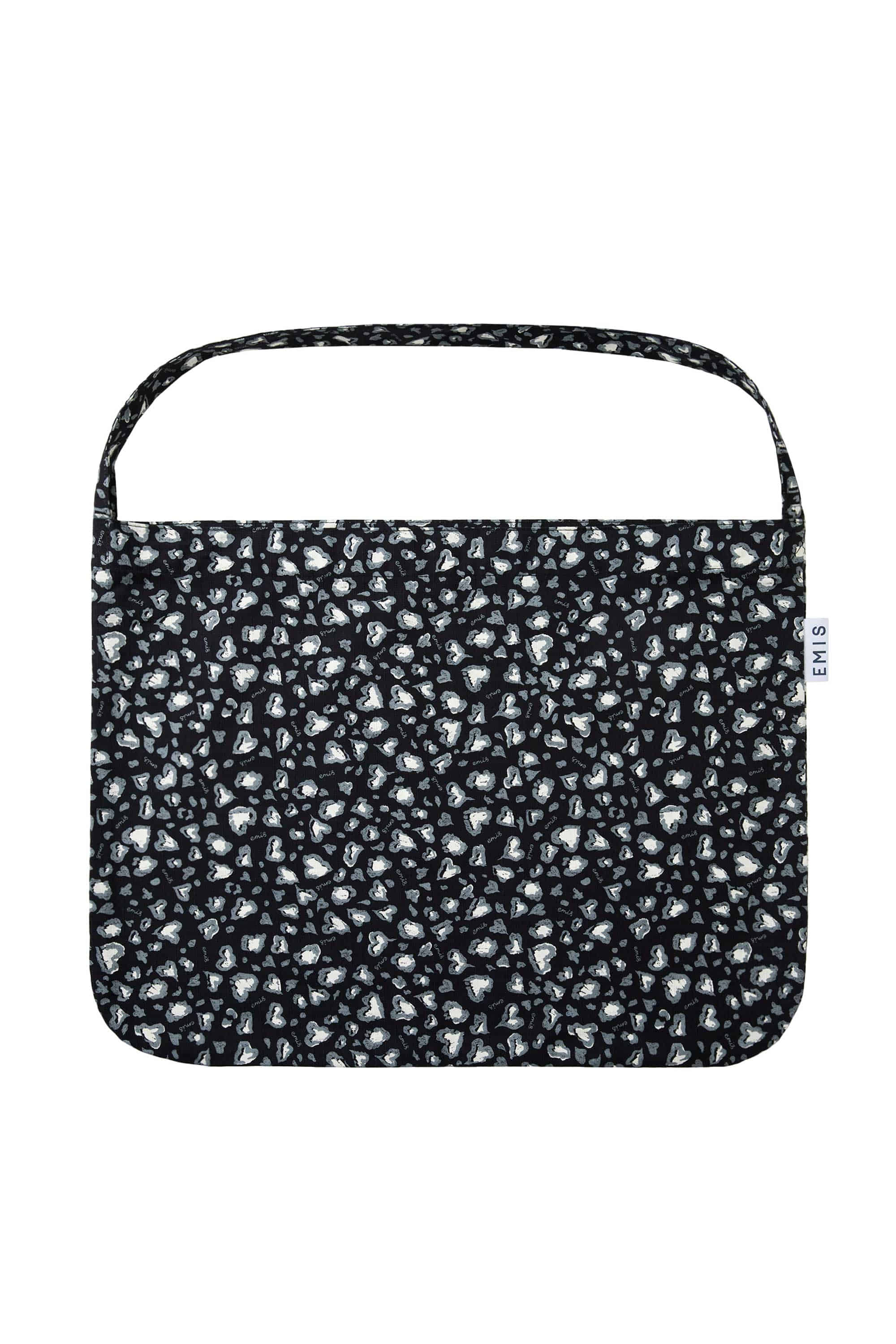 Emis Logo Leopard Eco Bag-Black