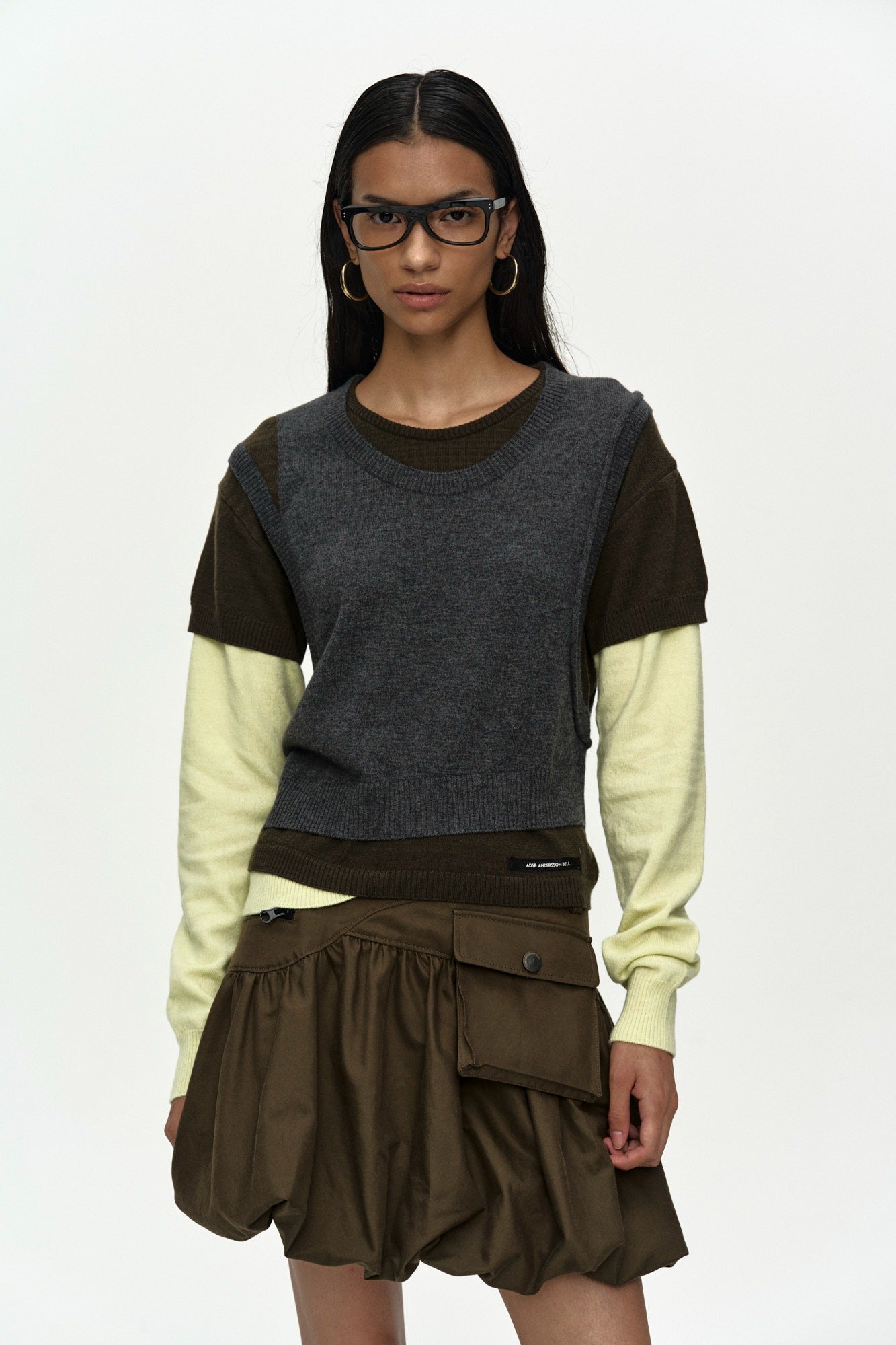 Andersson Bell Tres Over Layered Sweater