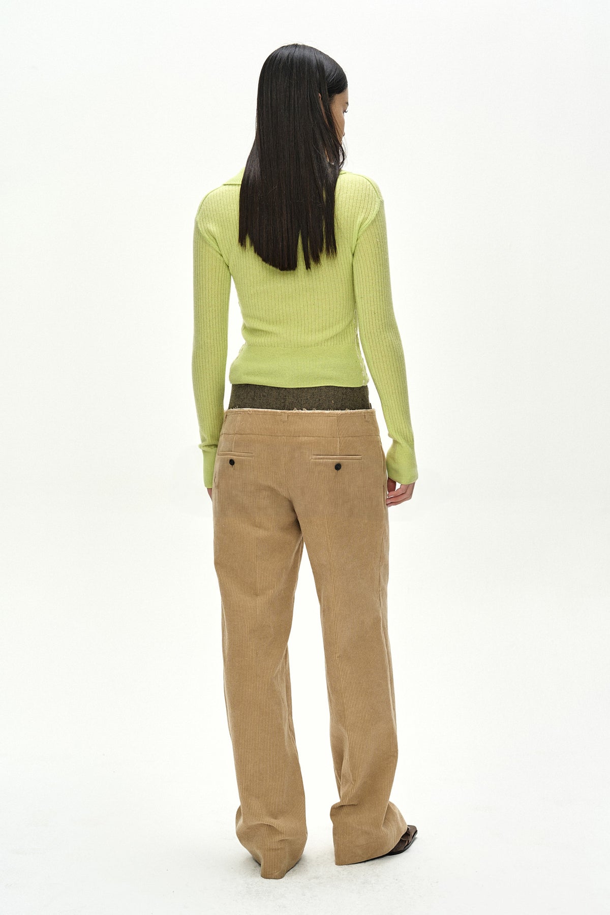 Andersson Bell Cashmere Hand Stitched Rib Cardigan