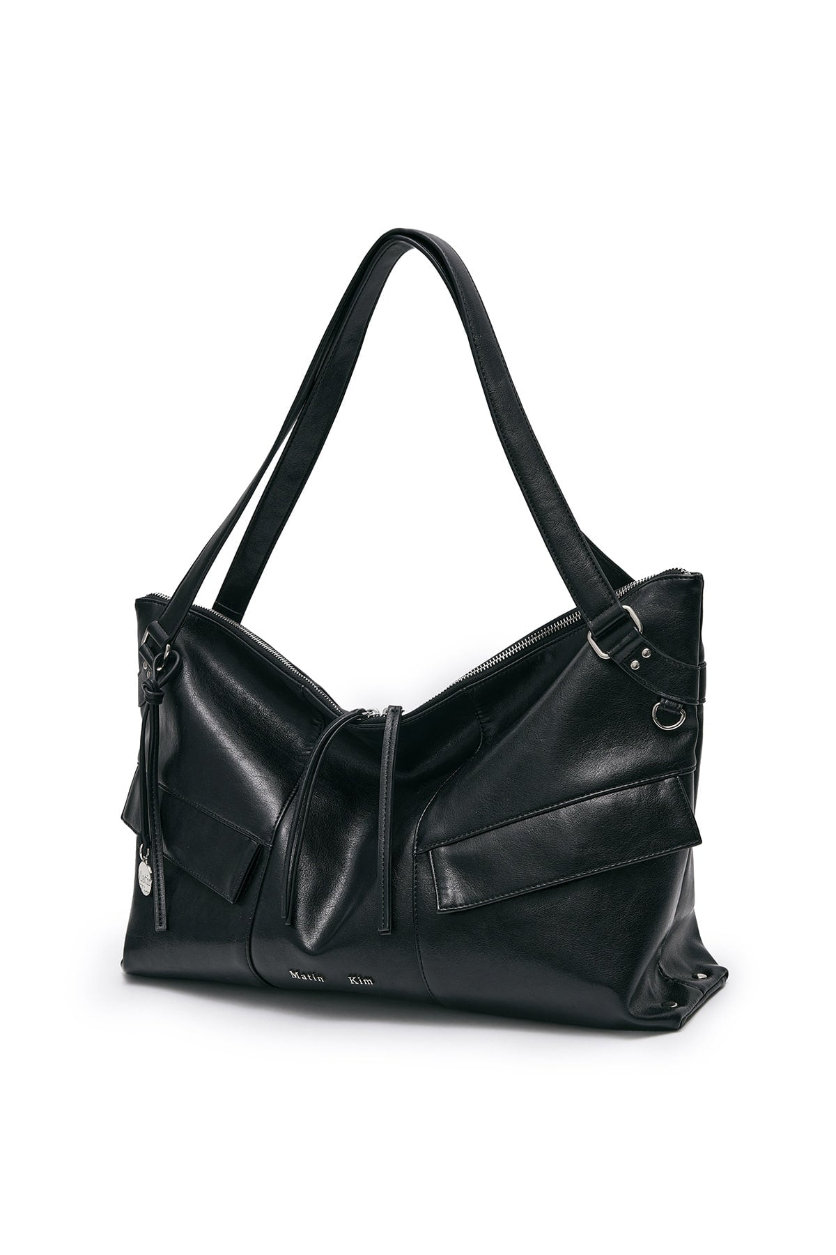 [matinkim] WIDE NEMO BIG SHOULDER BAG IN BLACK