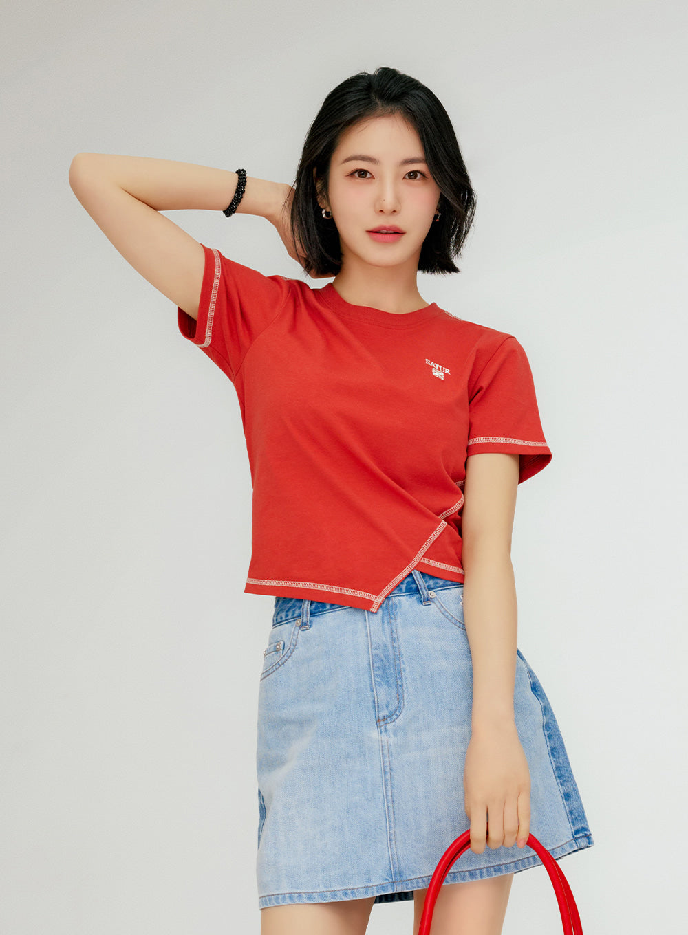 Satur (W) Dublin T-shirt - Red