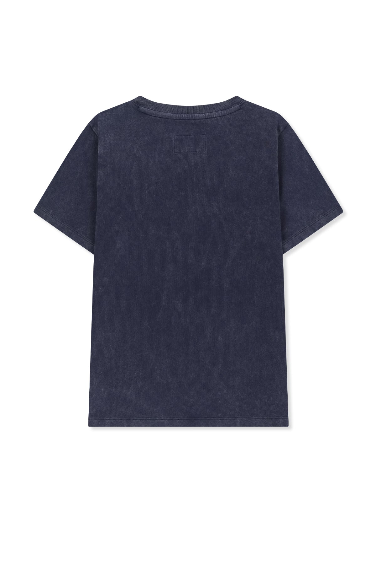 Matinkim Round Logo Graffiti Slim Top IN Navy